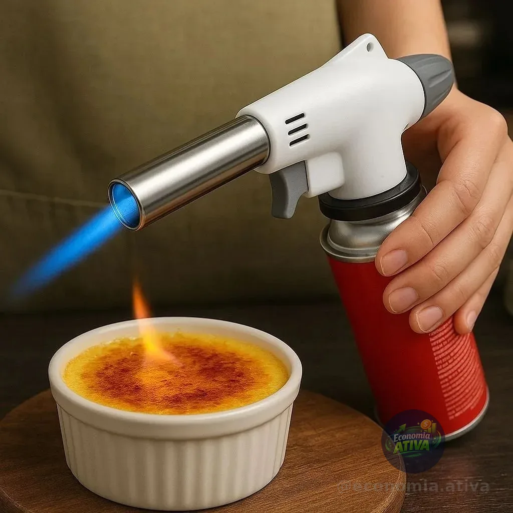 Maçaric Culinário Portátil Regulagem Gourmet Profissional