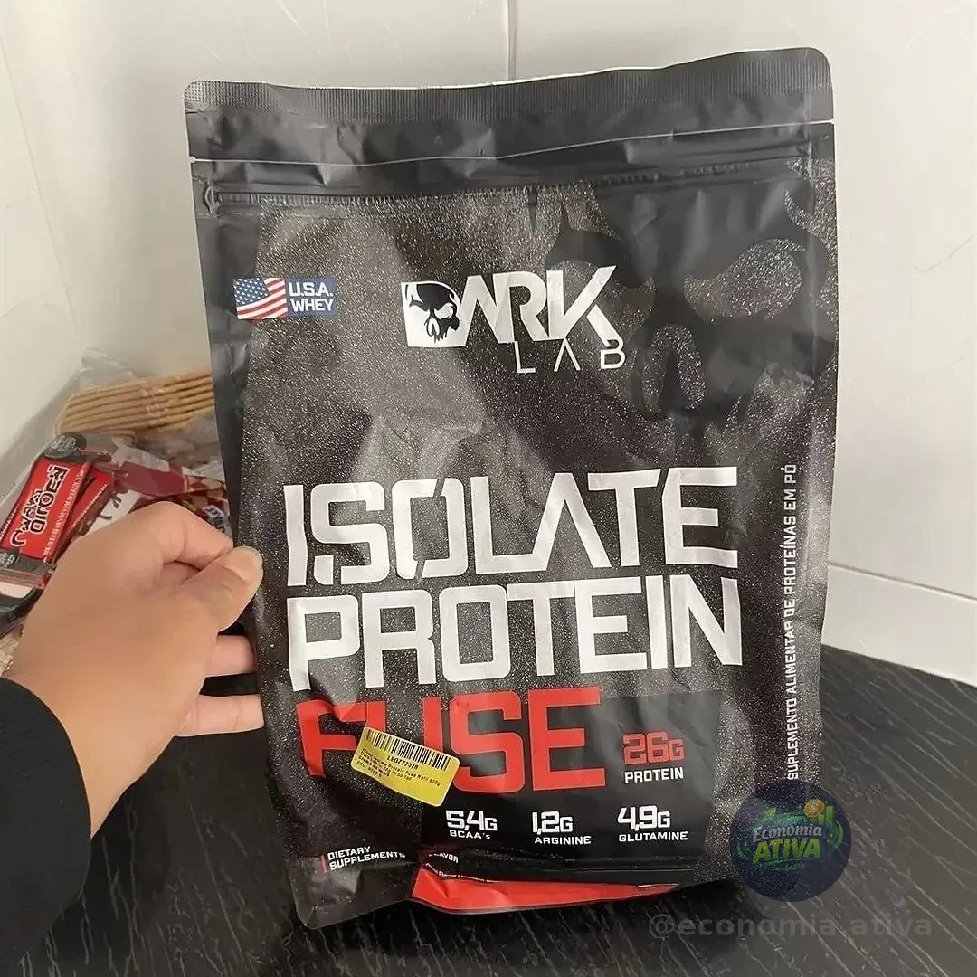 Whey Isolate Protein Fuse Refil 1,8kg Dark Lab - Mp Importad Sabor Cappuccino