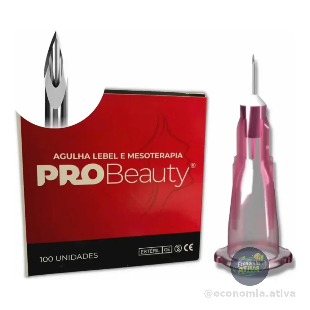 Agulha Mesoterapia Lebel 32g 0,23 X 4mm  - 100 Agulhas Botox