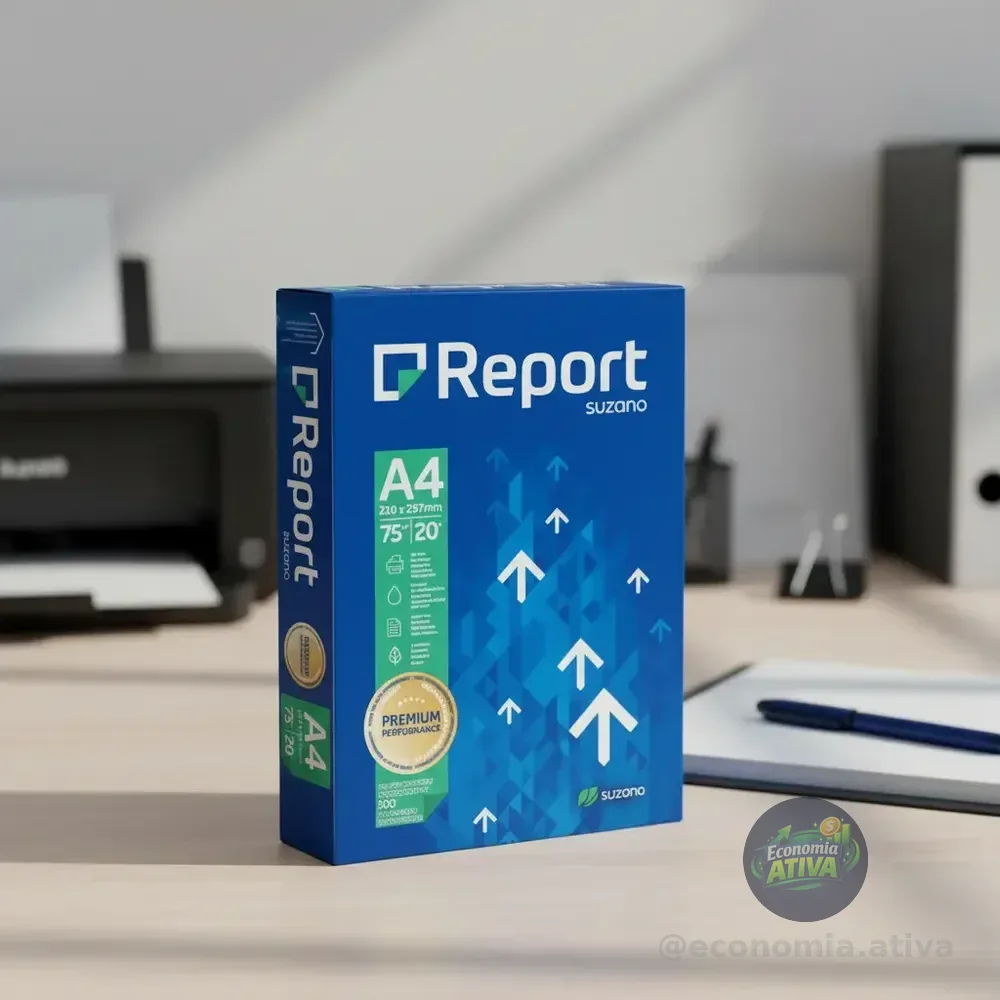 Papel Sulfite Report Premium A4 75g 500 Folhas Branco