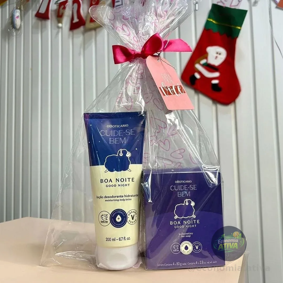 Combo Cuide-se Bem Boa Noite: Loção Corporal 200ml + Sabonet