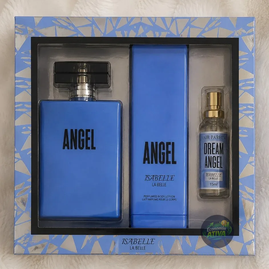 Kit Perfume Angel E Creme Corporal De 200ml Para Mulheres