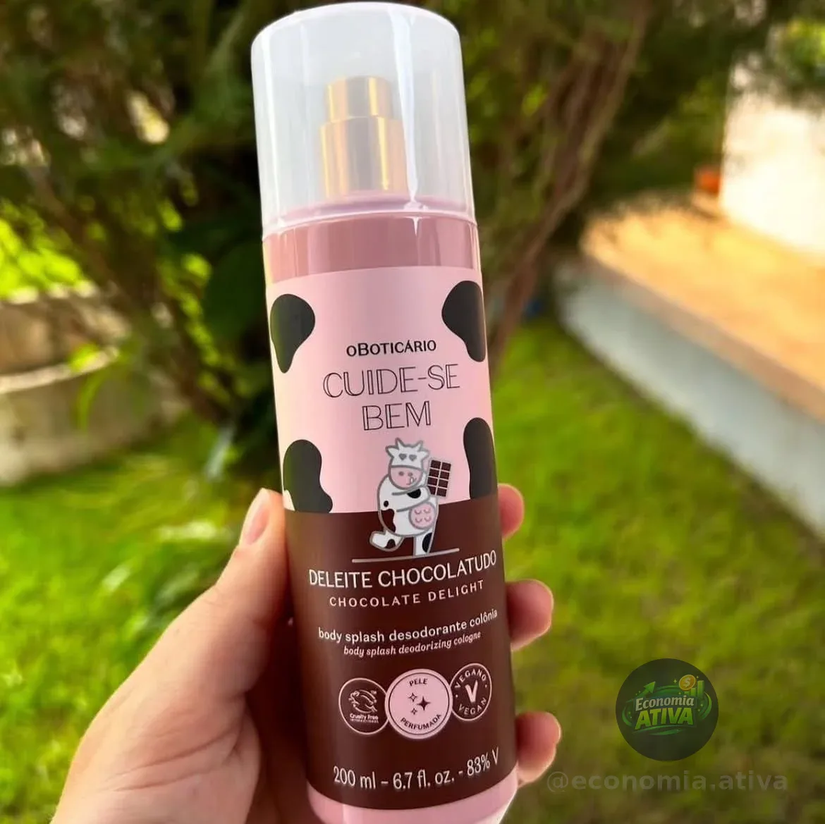 O Boticário Cuide-se Bem Body Splash Deleite Chocolatudo 200ml