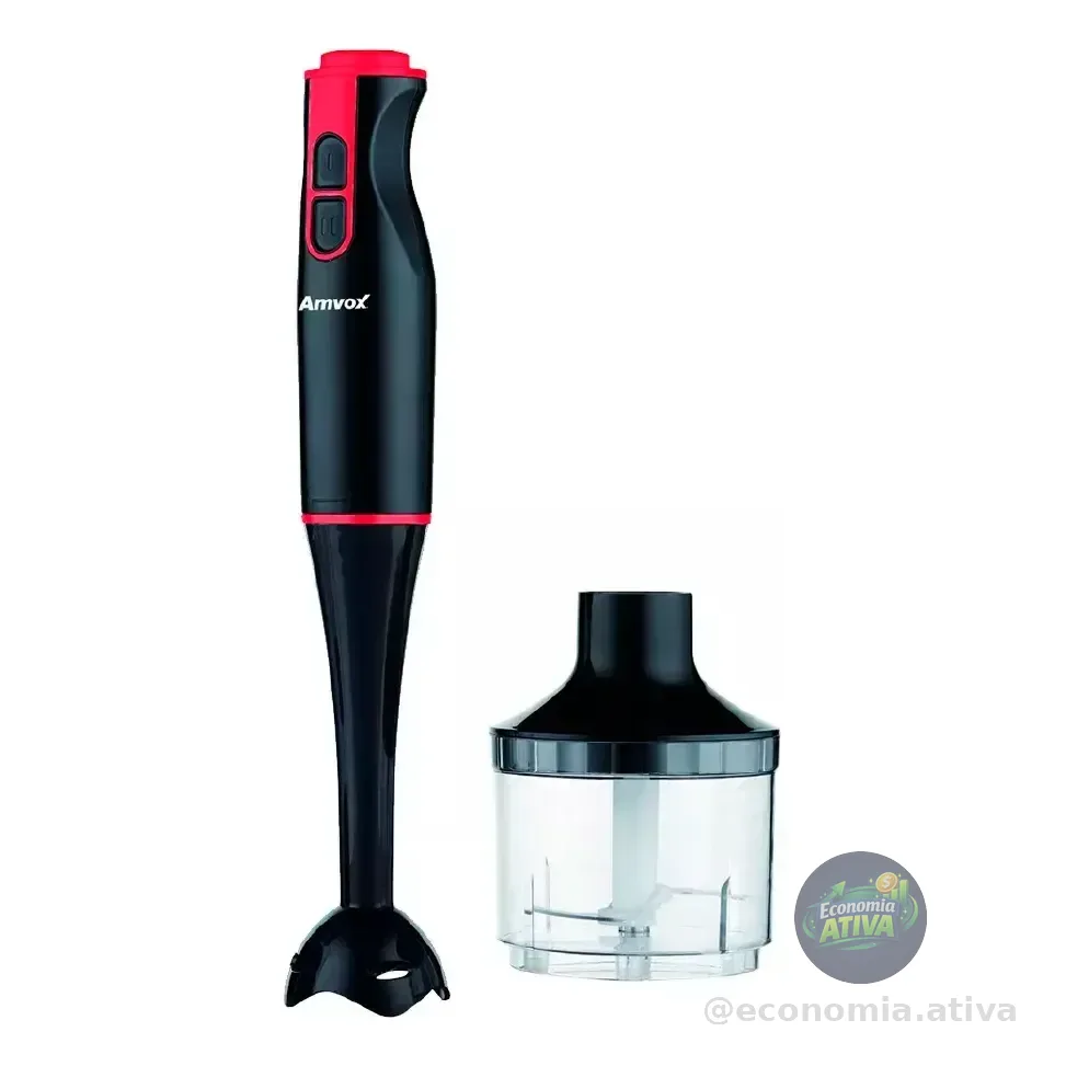 Mixer Apr 400 Lâmina De Aço 2 Velocidade 400w Amvox Cor Preto 127v