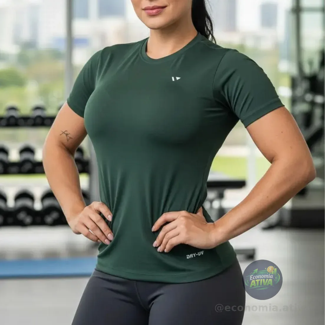 Camisas Térmica Feminina Voker Proteção Uv Dry Fit Academia