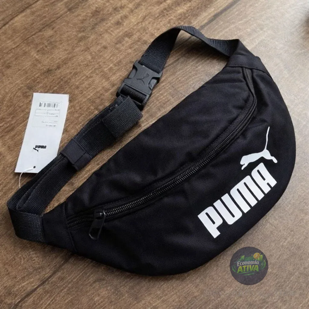 Pochete Puma Phase Preta E Único