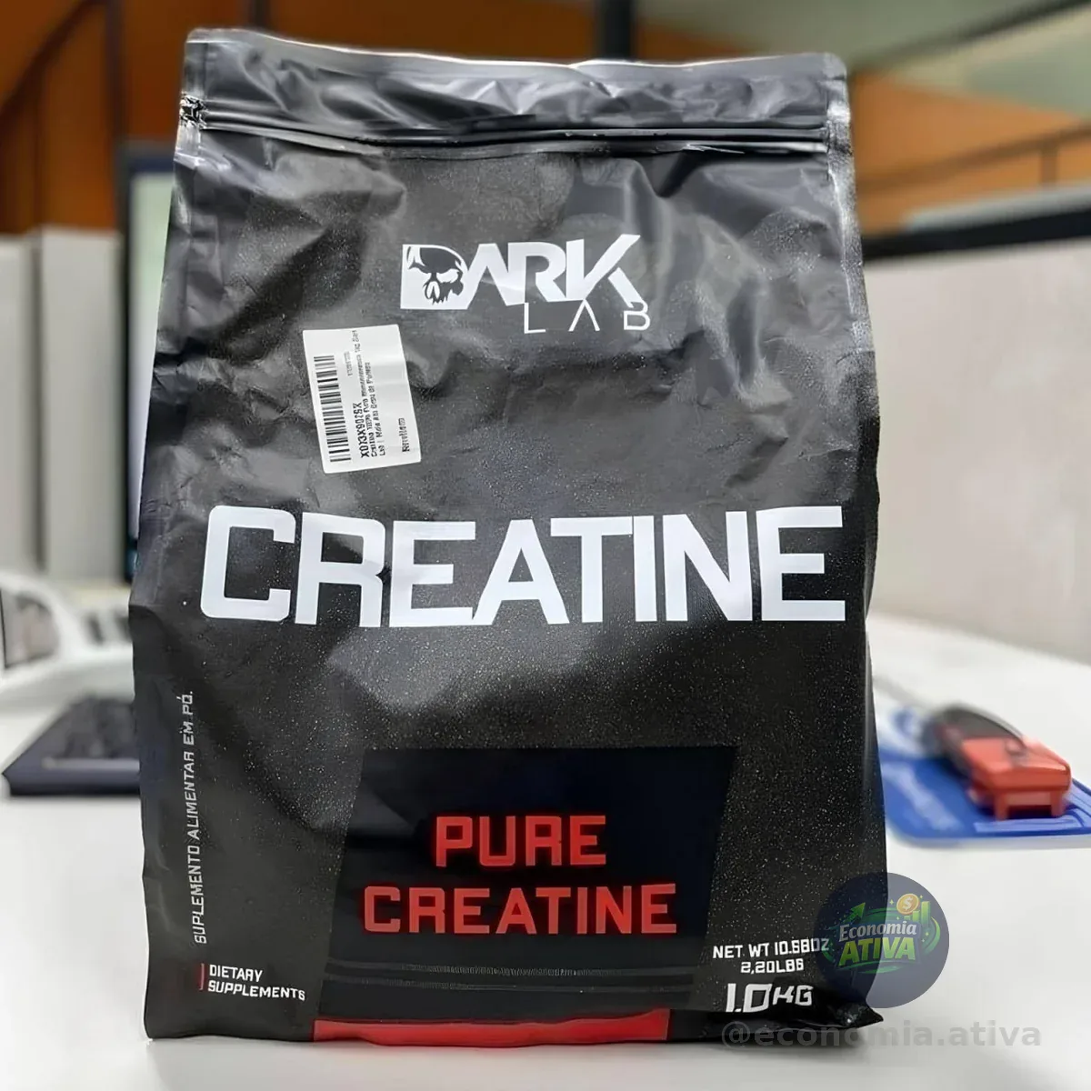 Creatina Monohidratada Pura 1kg Dark Lab Unidade Sem Sabor