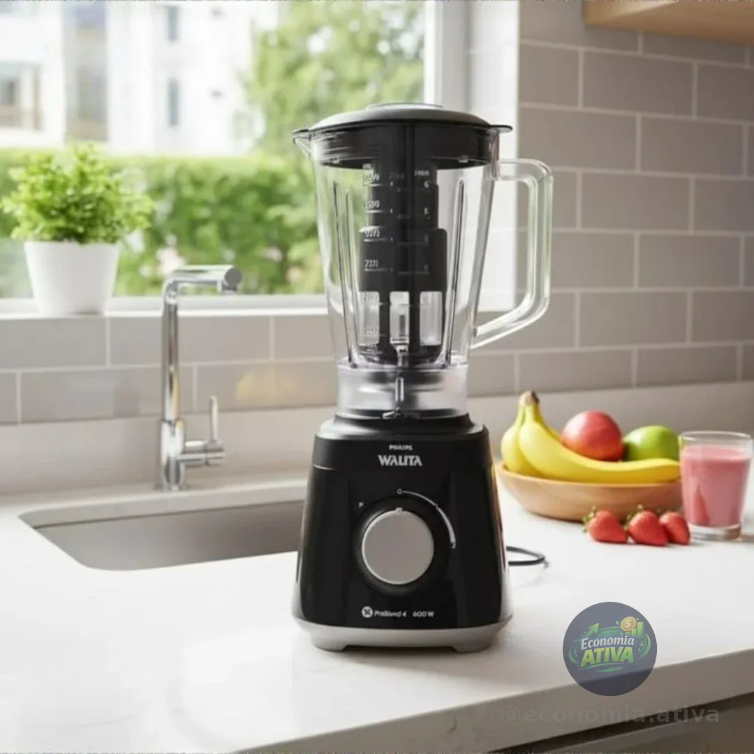 Liquidificador Daily Jarra San 600w Ri2112 2l Cor Preto Philips Walita 220v