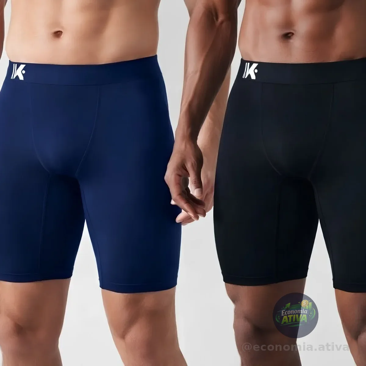 Kit 2 Shorts De Compressão P/ Corrida Masculino Térmica