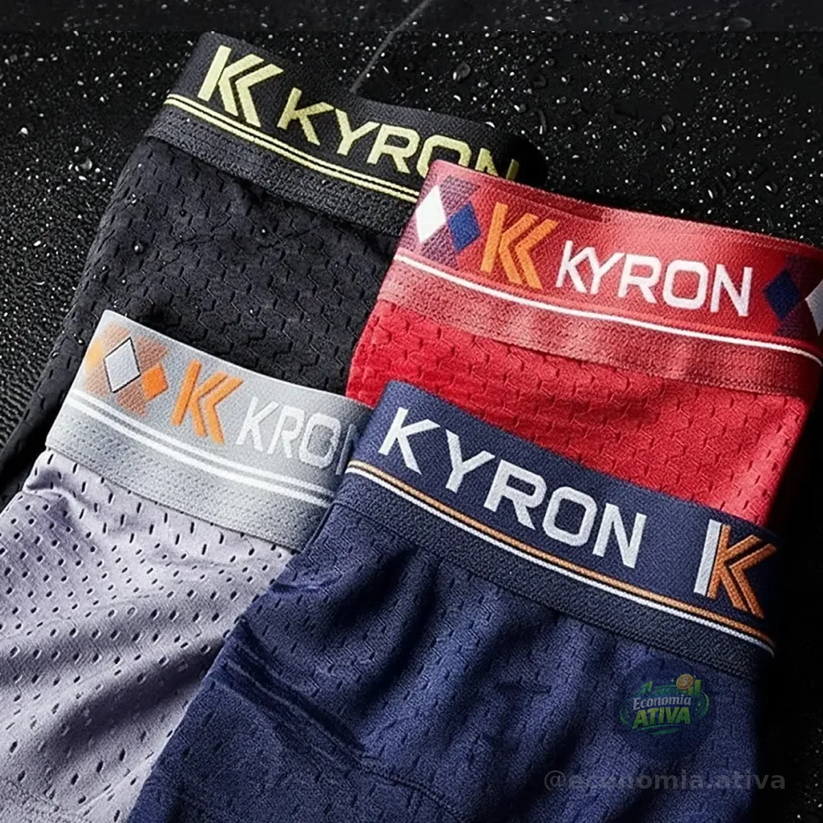Kit 5 Cuecas Box Boxer Dry Fit Masculina Microfibra Premium