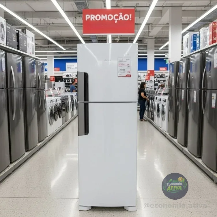 Geladeira/Refrigerador Consul Smart Frost Free Duplex Branca 377L CRM44MBANA