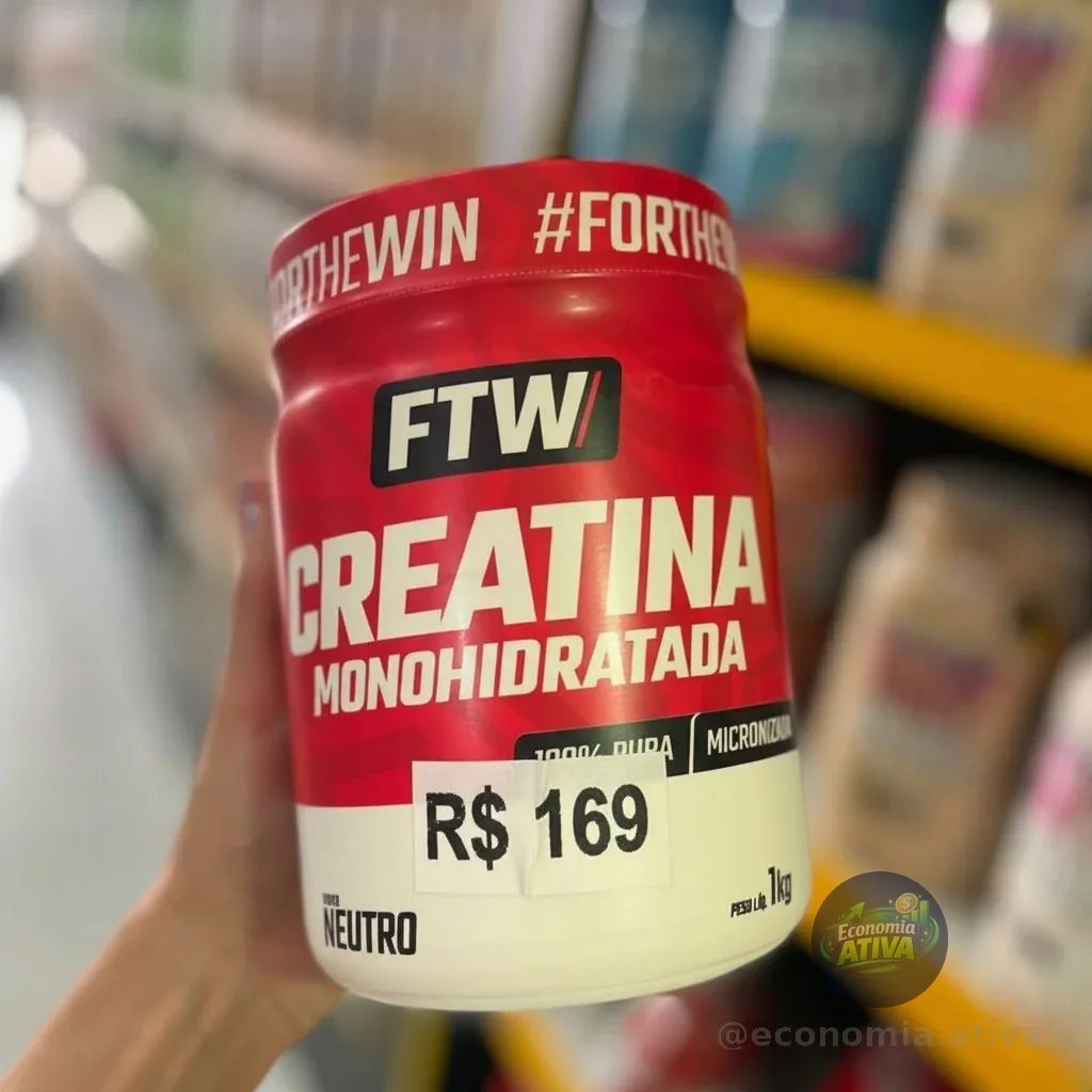 Creatina Monohidratada 100% Pura Pote 1kg - Ftw Neutro
