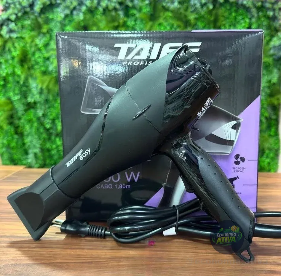 Secador 1700w 220v, Taiff, Easy 330, Preto, Pequeno