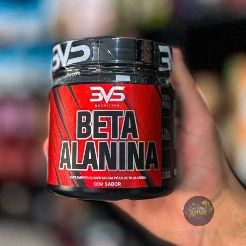 Beta Alanina 200g - Fórmula Avançada 100% Pura Com 117 Doses - 3vs Nutrition Sem Sabor