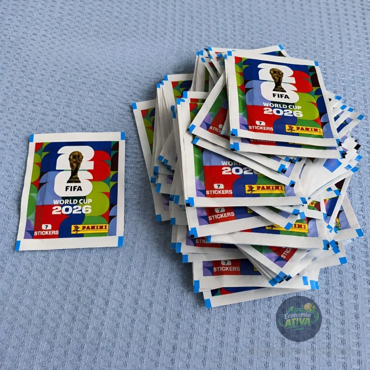Kit Com 48 Pacotes De Figurinhas Panini Para O Álbum Copa Do Mundo Fifa 2026 Copa Do Mundo 2026