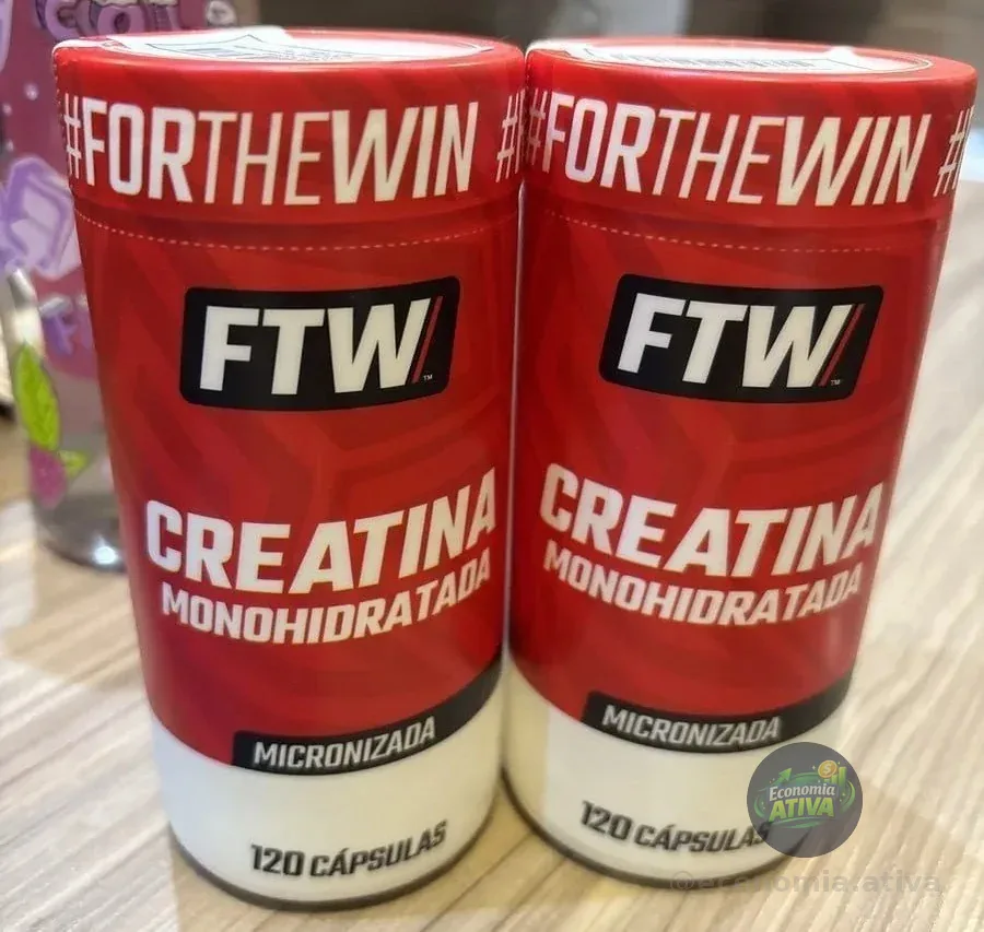 Creatina Monohidratada Micronizada Pote 120 Cápsulas - Ftw Sem Sabor