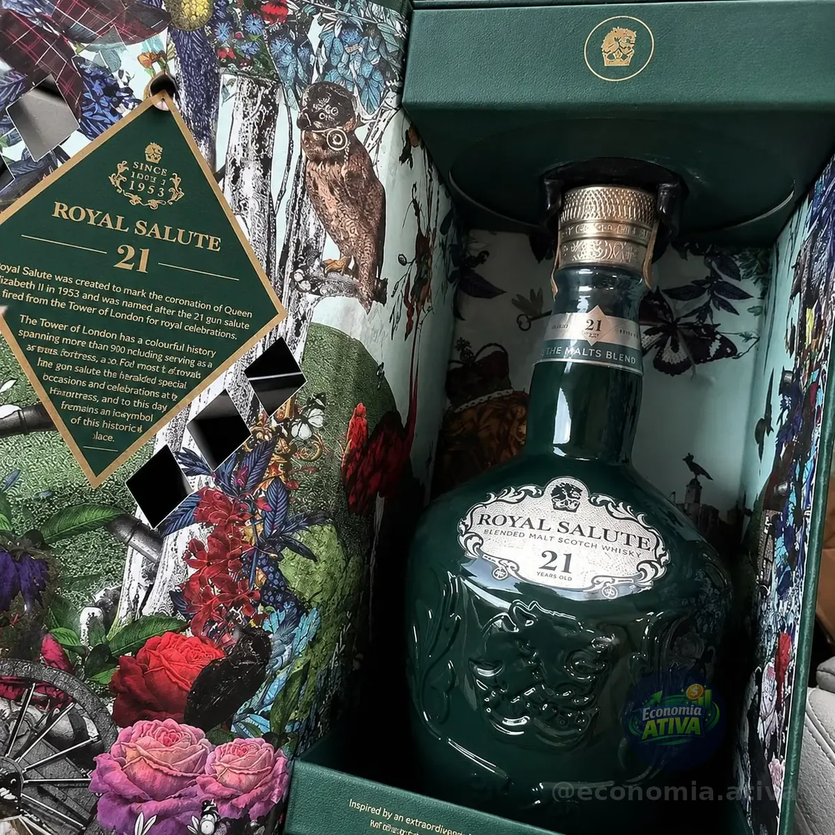 Whisky Escocês Blended 21 Anos Royal Salute The Malts Blend Garrafa 700ml
