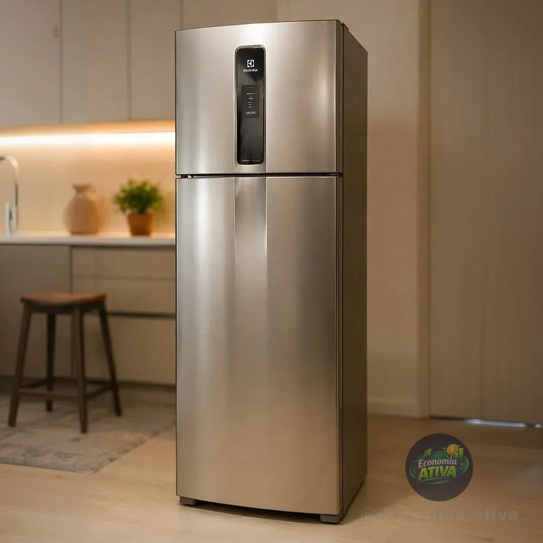 Geladeira Electrolux Frost Free Inverter 480L Efficient com AutoSense SmartBivolt Duplex (IT70S) - Bivolt (inox)