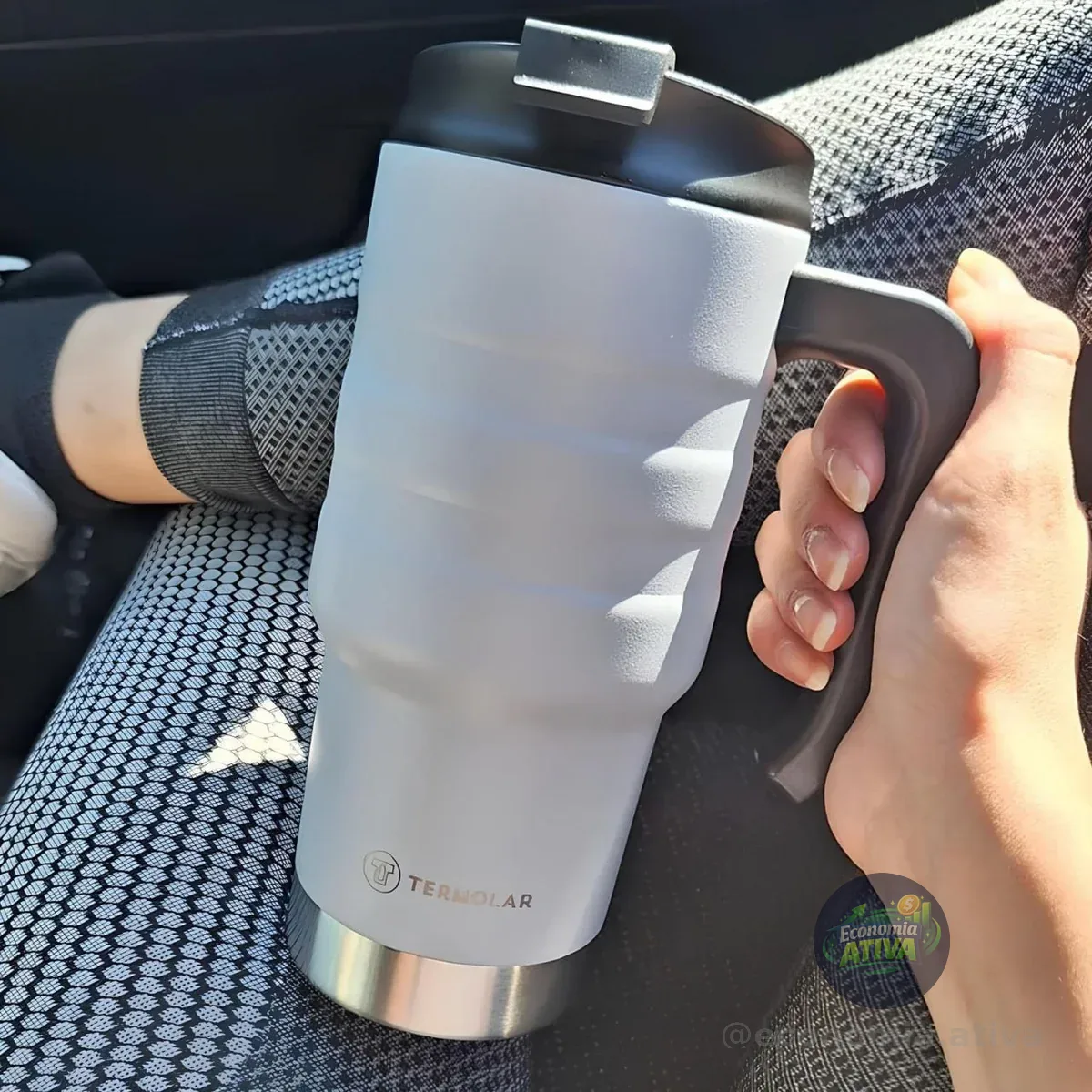 Copo Térmico Termolar Vaso Térmico Cor Cinza 590ml