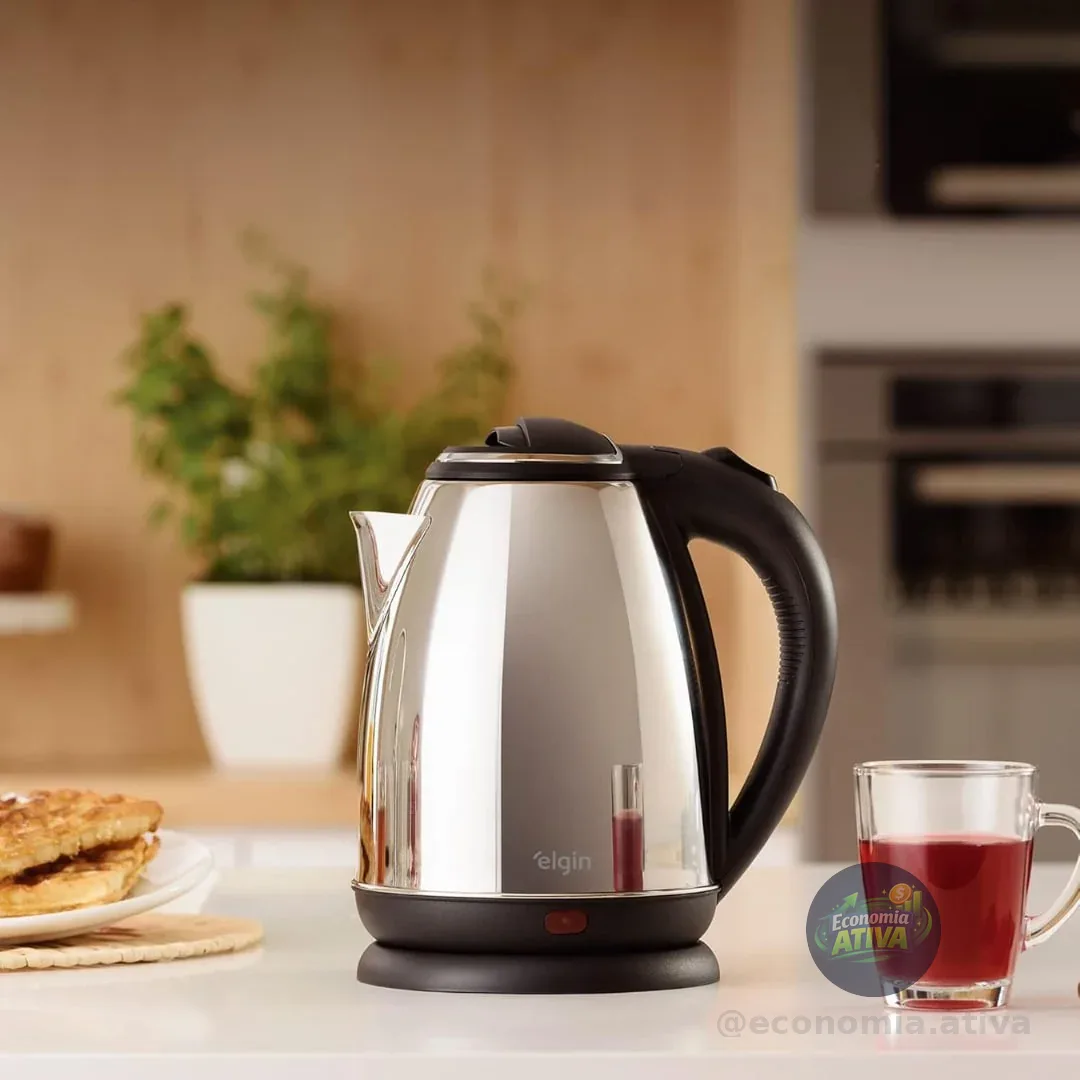 Chaleira Elétrica Elgin Cha10 1,8L Sem Fio com Desligamento Automático