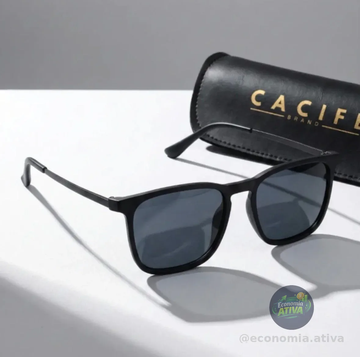 Óculos De Sol Quadrado Masculino Proteção Uv400 Ntf Desenho Preto Degrade Violeta