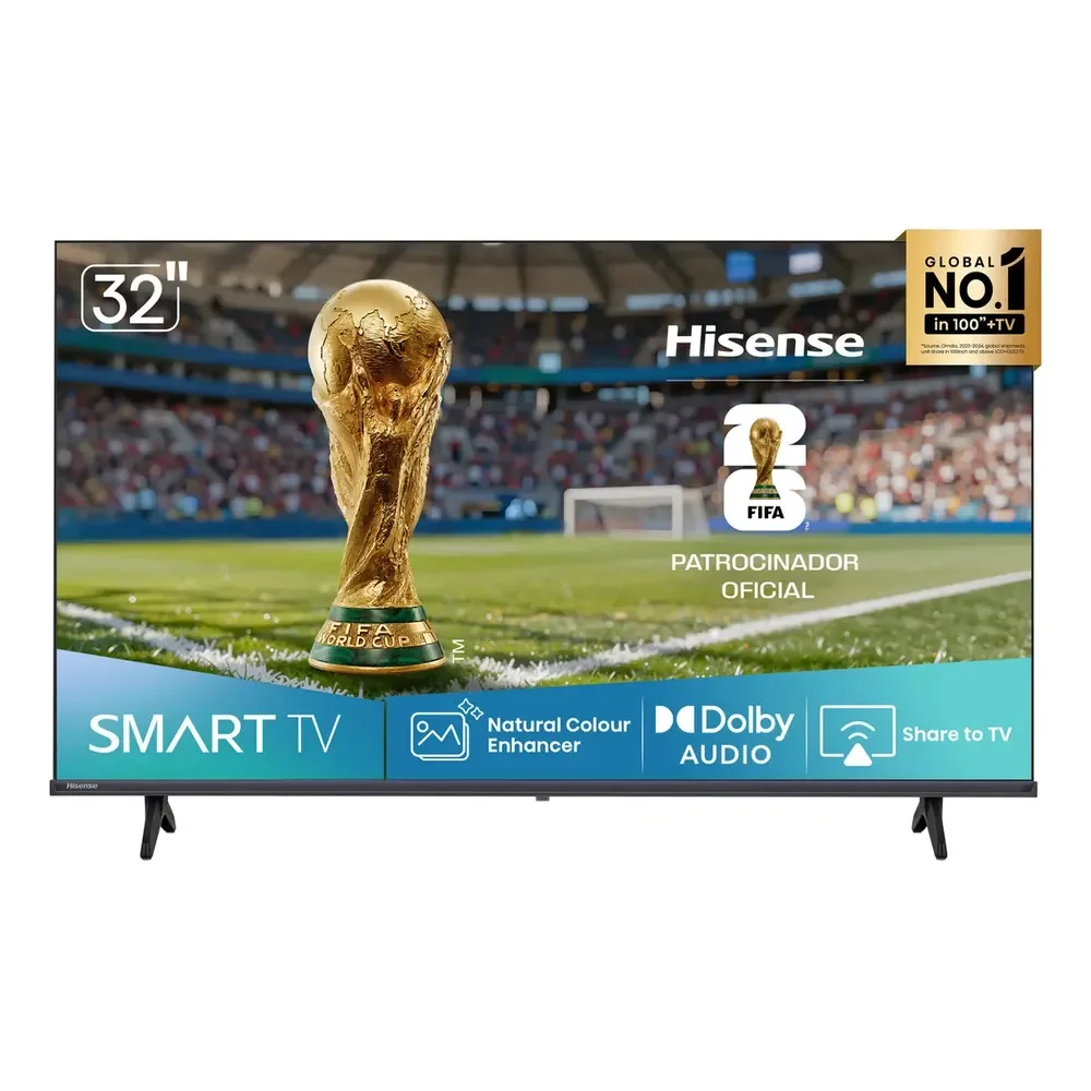 Hisense Smart Tv Hd 32 Polegadas 32a4nv Com Hdr10, Dts Virtual X, Compatibilidade Alexa E Google Home