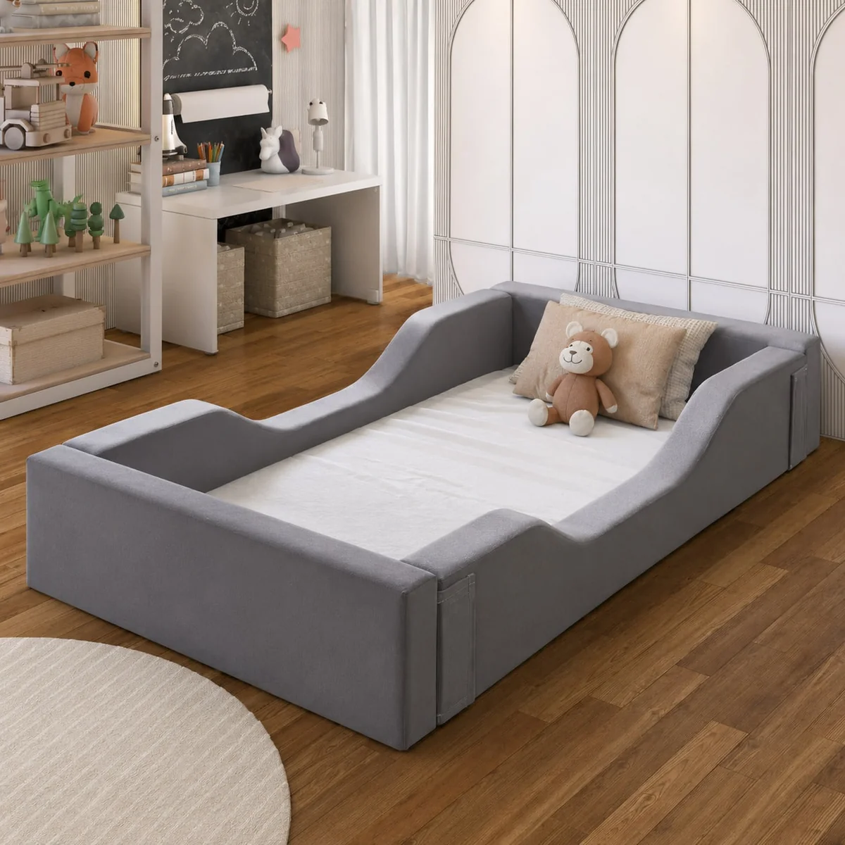 Cama Infantil Montessoriana Várias Cores Meninas E Meninos