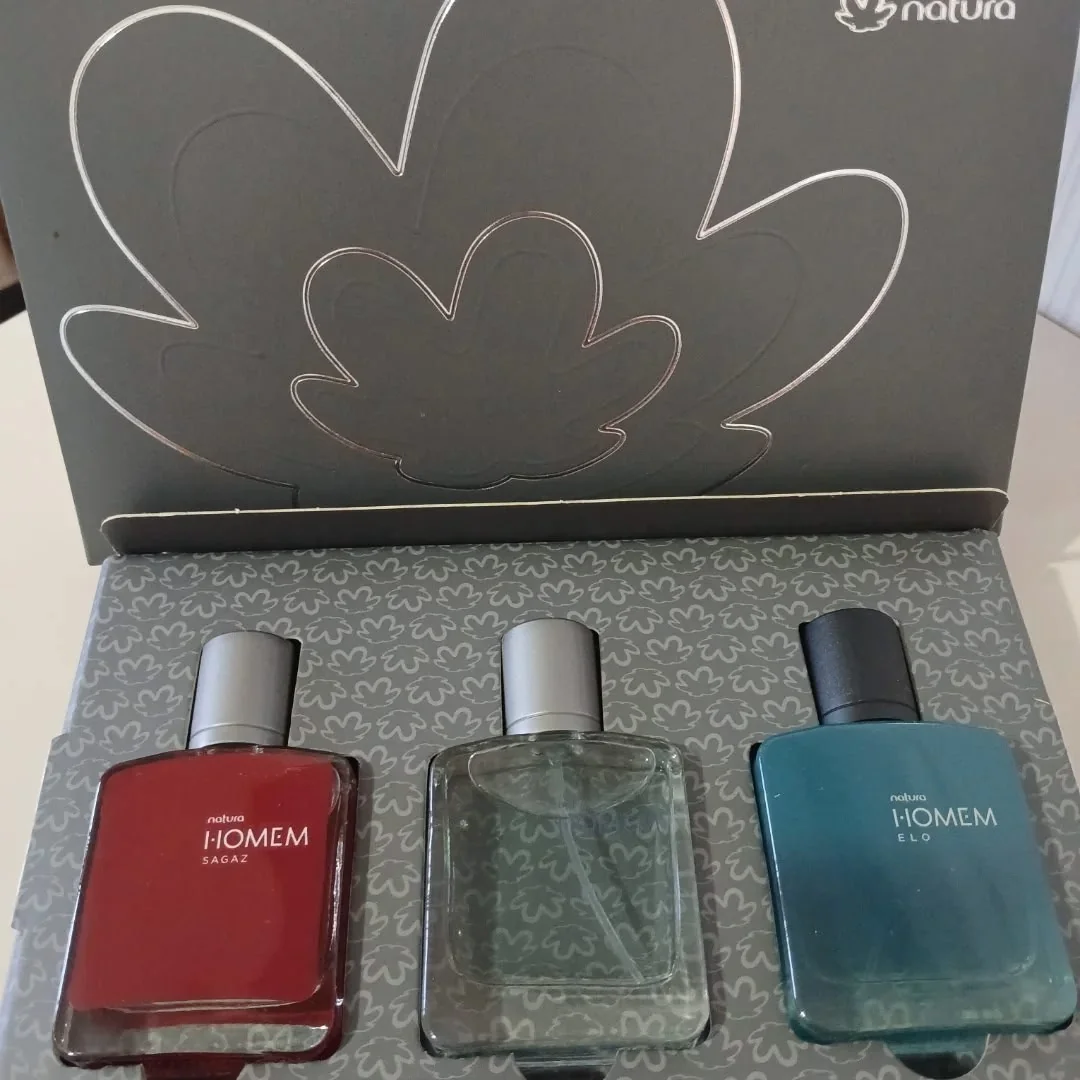 Coleção Especial Miniaturas De Natura Homem 3un 25ml - Homem Essence - Homem Tradicional - Homem Sagaz